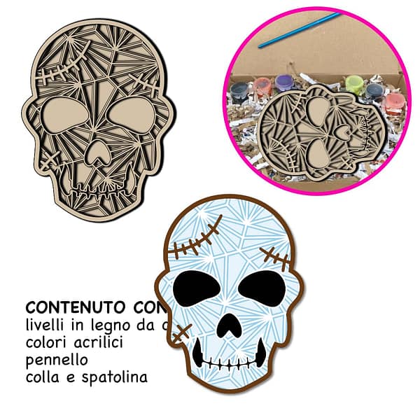 Halloween Fai Da Te: 12 Cornici Zucca In Legno Per Carillon Vento E Decorazioni Da Colorare Per Bambini - 6